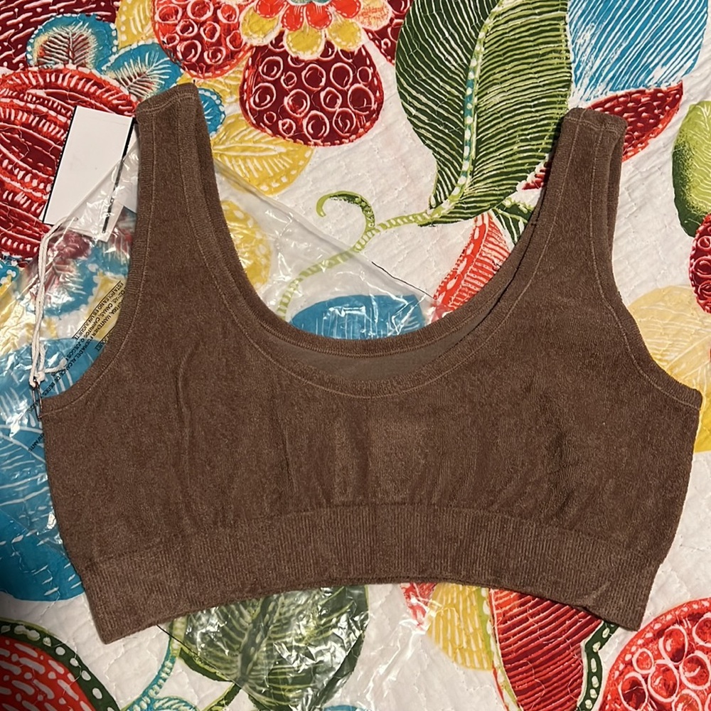 Good American Terry Scoop Bralette, 2XL NWT - Picture 3 of 10
